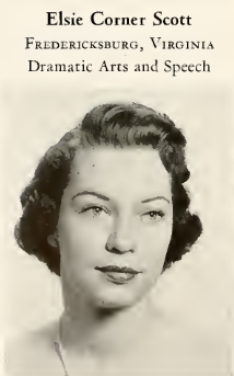 A black and white head shot of Elsie Scott. 